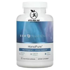 Econugenics HonoPure 120 Vegetarian Capsules متعدد الفوائد مضاد للأكسدة لصحة القلب لعلاج التوتر