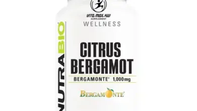 Citrus Bergamot 1000mg NutraBio‏ لتحسين صحة القلب ومكافحة الإلتهابات