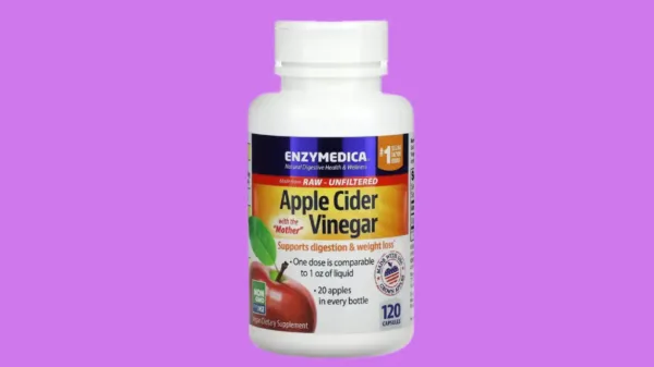 Enzymedica Apple cider vinegar خل التفاح الطبيعى