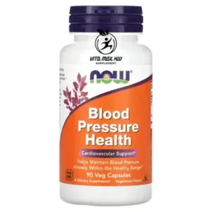 NOW Foods Blood Pressure Health 90 Veg Capsules للحفاظ على ضغط الدم طبيعى