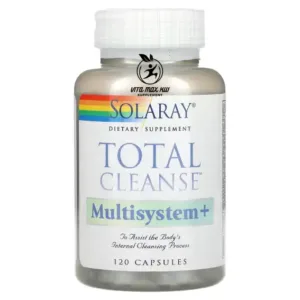 Solaray Total Cleanse متعدد الأنظمة 120 كبسولة لمساعدة الجسم على التخلص من السموم