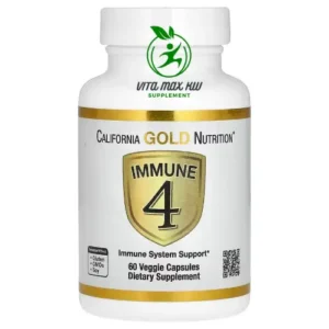 Immune4 لدعم جهاز المناعة 60 كبسولة نباتية من جولد نيوتريشن