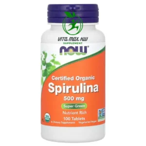 ناو فودز‏ سبيرولينا عضوية لتعزيز صحتك 500 ملجم 100 قرص Organic Spirulina 500 mg 100 Tablets