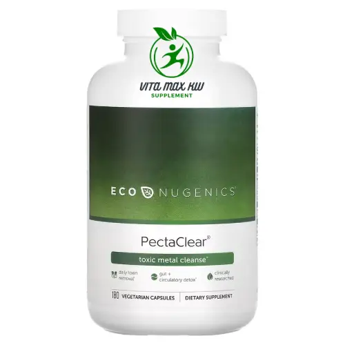 ايكونوجينيكس‏ PectaClear تنظيف المعادن السامة 180 كبسولة نباتية Econugenics Pectaclear Toxic metal cleanse