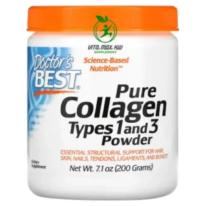دكتورز بيست مسحوق الكولاجين النقي من نوعي 1و3 200 جم Doctors best pure collagen