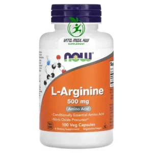 ناو فودز‏ ل-ارجينين 500 ملجم 100 كبسولة نباتية Now-foods-l-arginine-500mg